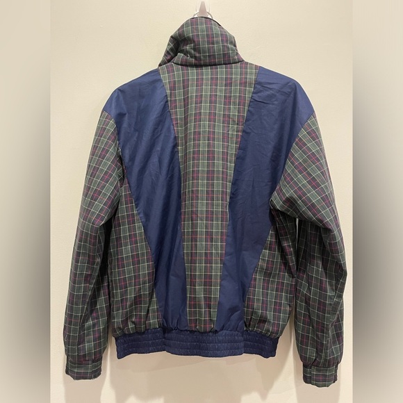 Vintage Pro Quip Gore-Tex English Schaeffer Golf Plaid Tartan and Navy Jacket 10 - Picture 4 of 11